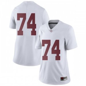 Women's Alabama Crimson Tide #74 Jedrick Wills Jr. White Limited NCAA College Football Jersey 2403UZEO2